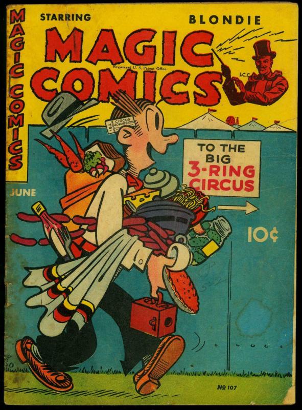 Magic Comics #107 1948- Blondie- Flash Gordon- Popeye G- 
