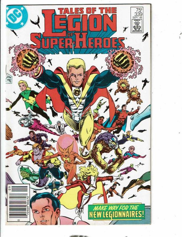 6 Tales Of Legion Of Super-Heroes DC Comic Books # 335 336 337 338 339 342 JG4