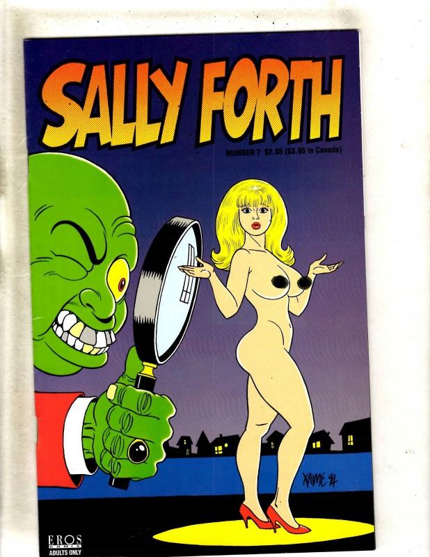 Lot Of 9 Comic Books Scorchy # 1 Rated X # 1 Sally Forth # 1 2 3 4 5 6 7 JF1