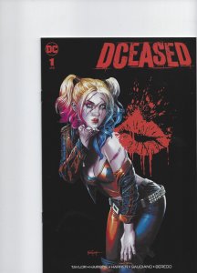 Dceased harley Quinn Kiss #1 variant cover