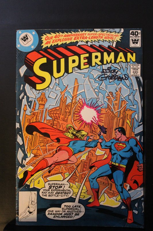 Superman #338 Whitman Variant (1979) *SIGNED*