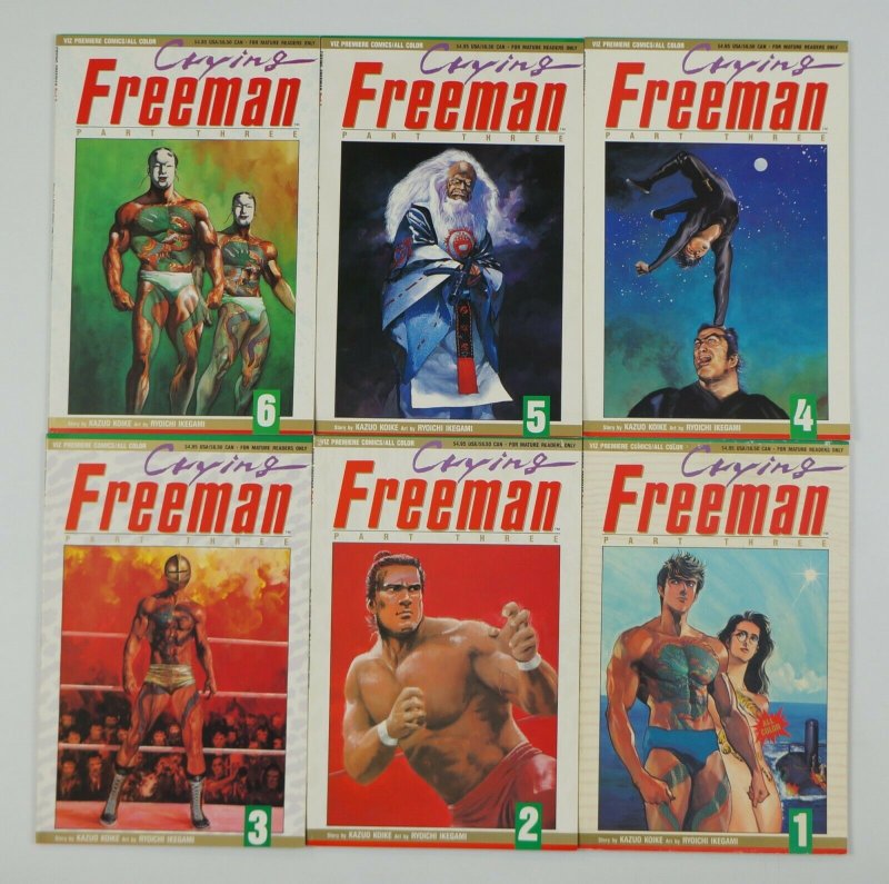 Crying Freeman part 3 #1-10 VF/NM complete series  viz manga set 2 3 4 5 6 7 8 9