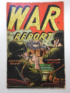 War Report #4 (1953) Swamp Mission! HTF War Comic!! Good+ Condition!