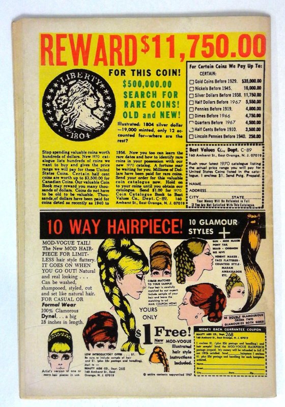 Girls' Romances #145 Silver-Age Romance DC (1969) VG