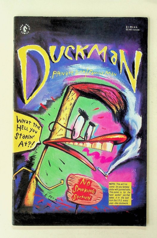 Duckman #1 Private Dick/Family Man Dark Horse Comics E. Peck 1990