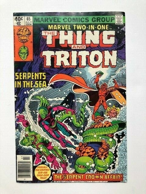 MARVEL Two in one THE THING and TRITON #65 VG/FINE (A295)