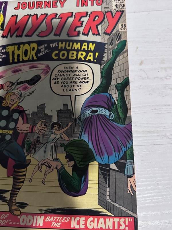 Journey into Mystery #98 (1963)introducing the cobra