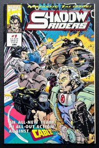 Shadow Riders #1 (1993) Ebossed Cvr - 1st Team App against Cable - NM