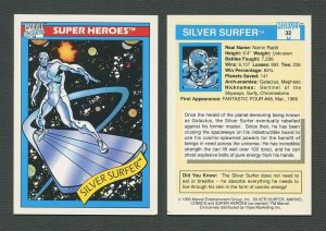 1990 Marvel Comics Card  #32  (Silver Surfer)   NM