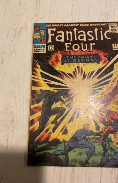 Fantastic Four 53 -Klaw app-the way it began-2nd black panther