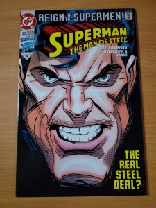 Superman The Man of Steel #25 Direct Market Edition ~ NEAR MINT NM ~ 1993 DC