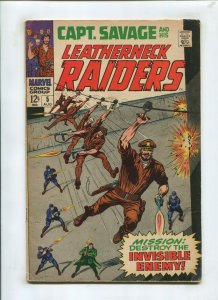CAPT SAVAGE & LEATHERNECK RAIDERS #5 (5.0) INVISIBLE ENEMY 1968