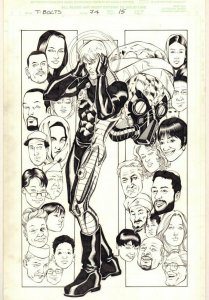 Thunderbolts #74 p.15 - Baron Zemo Splash - 2002 art by Chris Batista