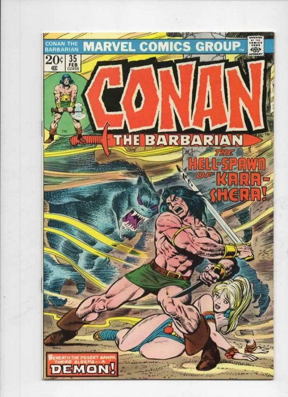 CONAN the BARBARIAN #35 VF/NM, Buscema, Ernie Chan, Howard, 1970 1974