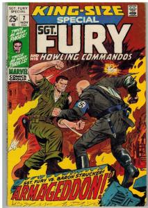 SERGEANT FURY ANN  7 GOOD Nov. 1971 COMICS BOOK