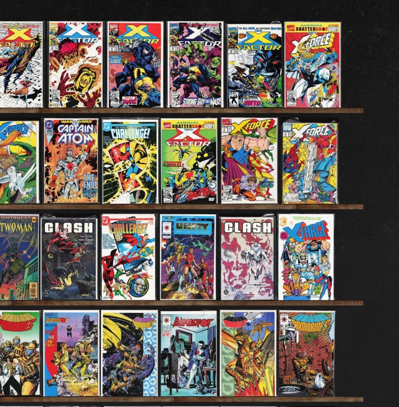 Huge Lot 150+ Comics with X-Force, X-Factor, Bloodshot, Rai, Armorines & More!