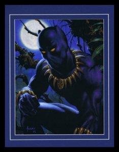 Black Panther Avengers Framed 11x14 Marvel Masterpieces Poster Display