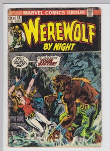 Werewolf by Night #10 (Oct 1973) 2.0 GD Marvel Horror