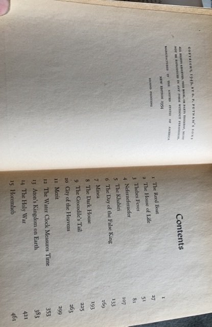 The Egyptian, 1954 second print, WALTARI great dust jacket