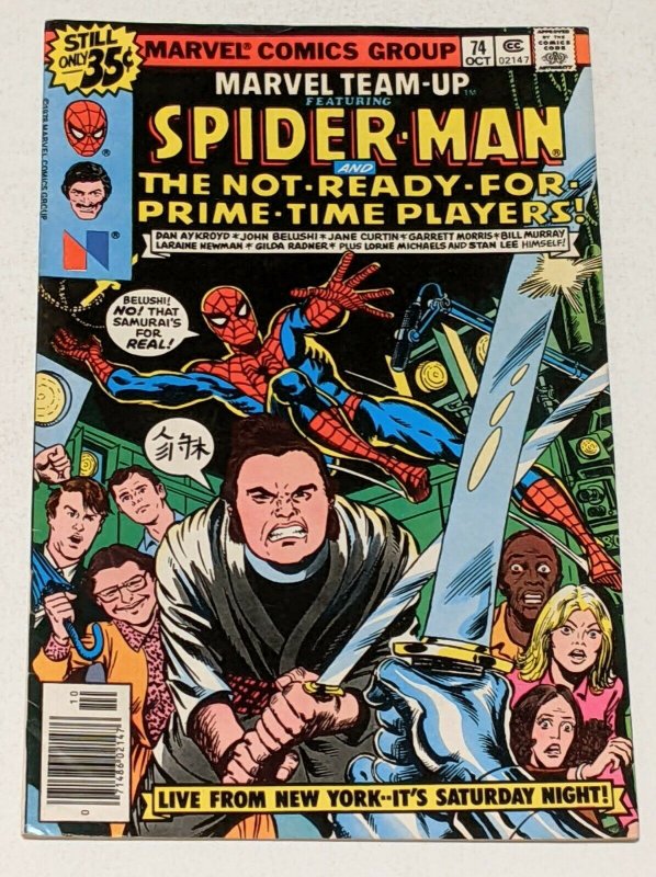 Marvel Team-Up #74 (Oct 1978) FN+ 6.5 Not Ready For Prime Time Players SNL