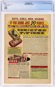 The Avengers #1 (Marvel 1963) [CGC 3.5] Debut Issue! ? Avengers Origin 1st App