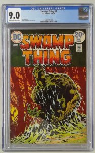 SWAMP THING 9 (1972) CGC 9.0 WRIGHTSON CLASSIC COVER (SLAB GRADE)