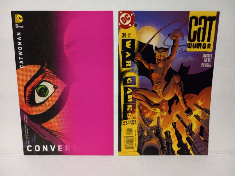 CATWOMAN: CONVERGENCE #1 + #36 WAR GAMES - 2 BOOKS - FREE SHIPPING