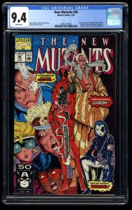 New Mutants #98 CGC NM 9.4 White Pages 1st Deadpool!