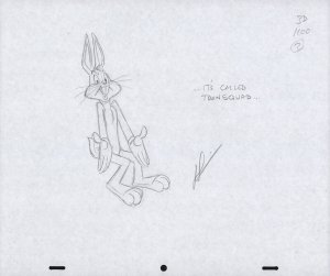 Bugs Bunny Animation Pencil Art - 3D-1100-2 - ...It's Called Toonsquad...