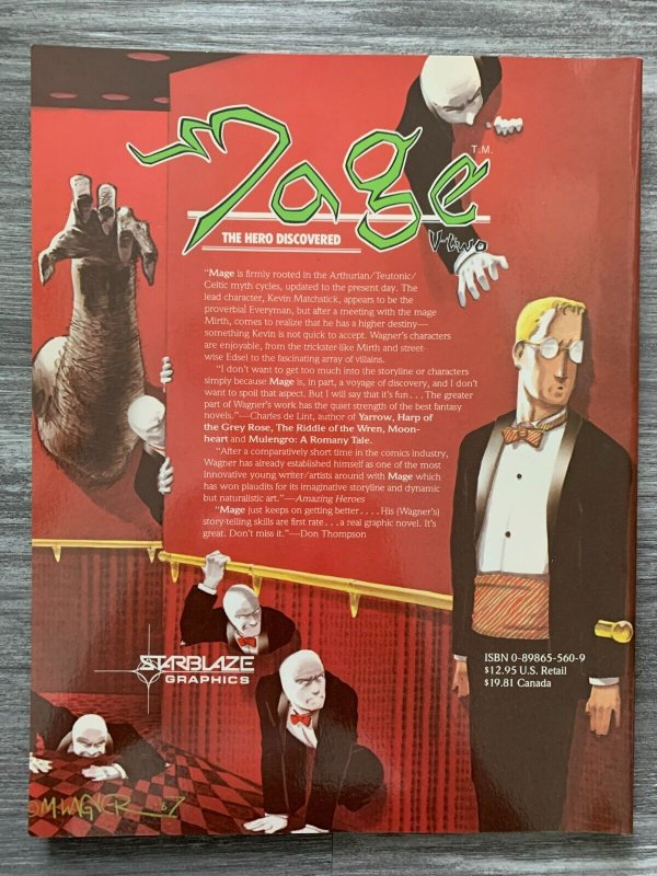 1987 MAGE The Hero Discovered v.2 by Matt Wagner SC VF 8.0 1st Starblaze