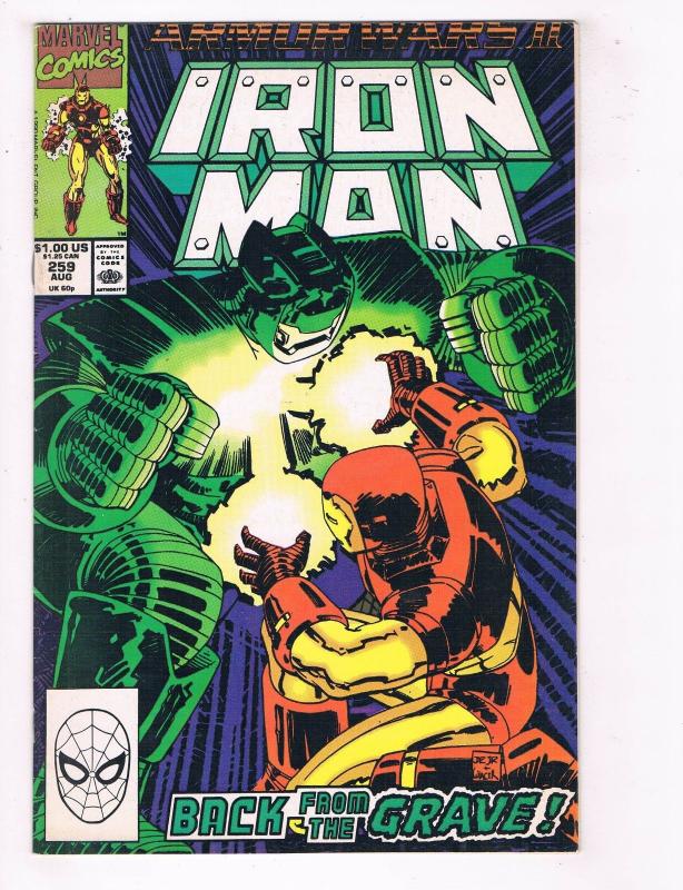 Iron Man #259 VG/FN Marvel Comics Comic Book Avengers Aug 1990 DE37 TW7