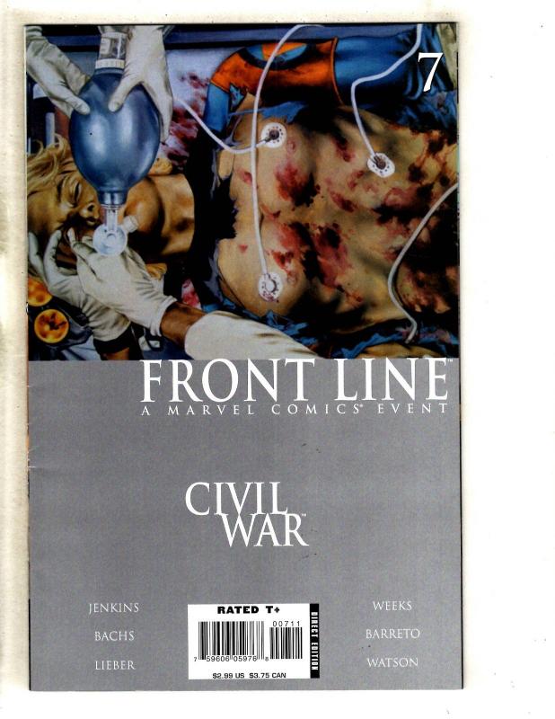 12 Comics Civil War Front Line 1 2 3 4 7 8 9 11 Cap Marvel 2 Sentry 1 2 3 MF12