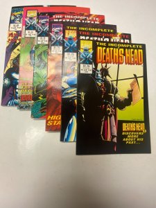 6 Incomplete Deaths Head MARVEL comic books #1 2 3 4 5 6 21 KM11
