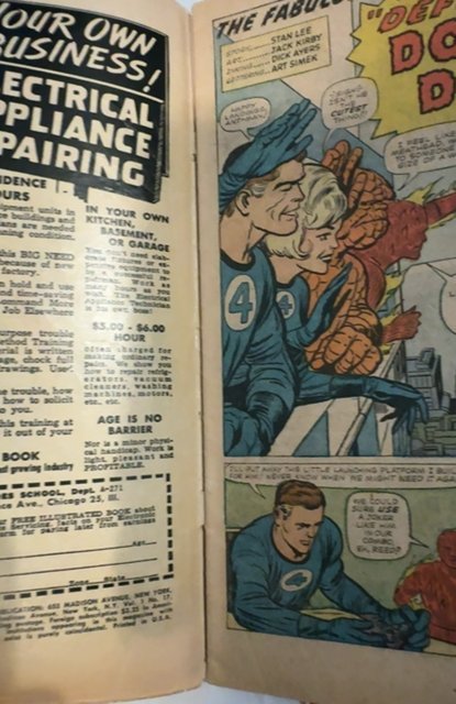 Fantastic Four #17 (1963)in the clutches of Dr Doom