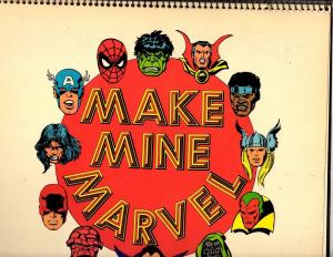 1975 The Mighty Marvel Bicentennial Calendar Romita Cover Avengers Hulk Cap FM10