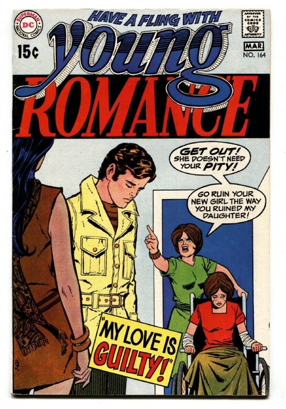 YOUNG ROMANCE #164 1970-DC COMICS-WHEELCHAIR-ALEX TOTH