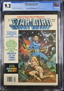 Marvel Super Special #10 1979 CGC 9.2 Star-Lord app