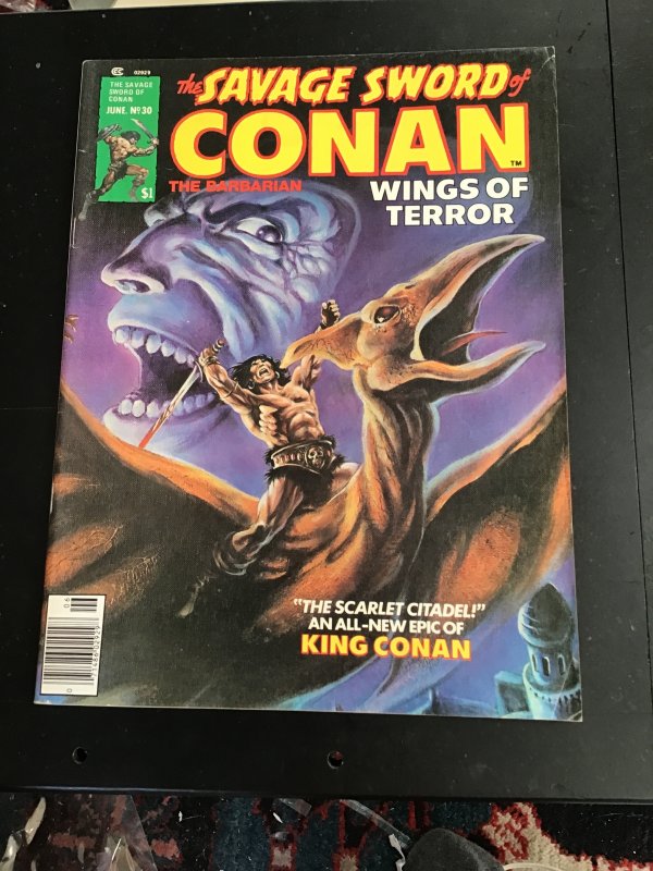 The Savage Sword of Conan  #30 (1978) Frank Bruner artwork! Mid high grade! FN+