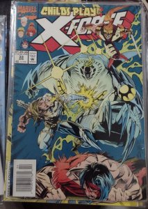 X-FORCE  #  33  1994 MARVEL DISNEY  CABLE childs play pt 3 newstand barcode