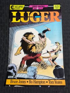 1986 LUGER Eclipse Comics #1 VG+ 4.5 Tom Yeates