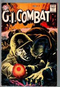 G.I COMBAT #82-REALLY COOL GREYTONE COVER-DC WAR SILVER AGE VG-