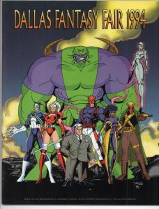 DALLAS FANTASY FAIR 1994 Convention Program Book, VF, Jim Lee cover