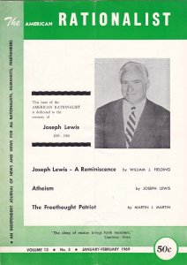 American Rationalist, The (Vol. 13) #5 VG ; RA | low grade comic February 1969 J