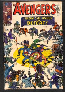 Avengers #24 FA/GD 1.5 Marvel Comics Thor Captain America