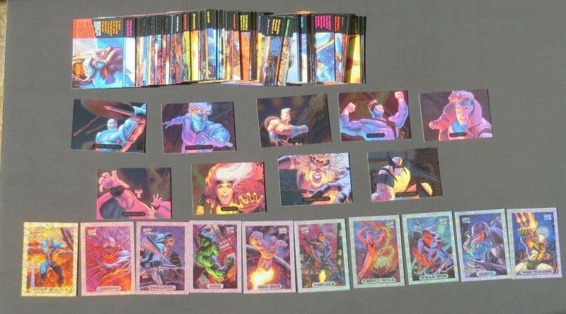 1994 Marvel Masterpieces 3/Sets Base/Foil/Powerblast Sabretooth Wolverine Rogue