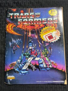 1986 THE TRANSFORMERS Sticker Album GD 2.0 Hasbro / Diamond NO DECODER