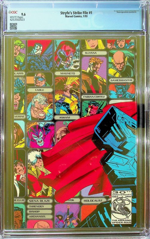 Stryfe's Strike File #1 (1993) - CGC 9.6 - Cert#4253502023