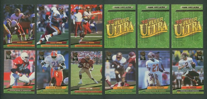 1992 Fleer Ultra Football Set(450) with Tough Insert Sets MINT