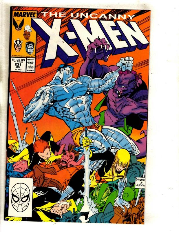 10 Uncanny X-Men Marvel Comic Books # 223 224 225 227 229 231 232 234 235 JF15