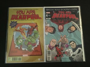 YOU ARE DEADPOOL #2, 4 Variant Covers, VFNM Condition